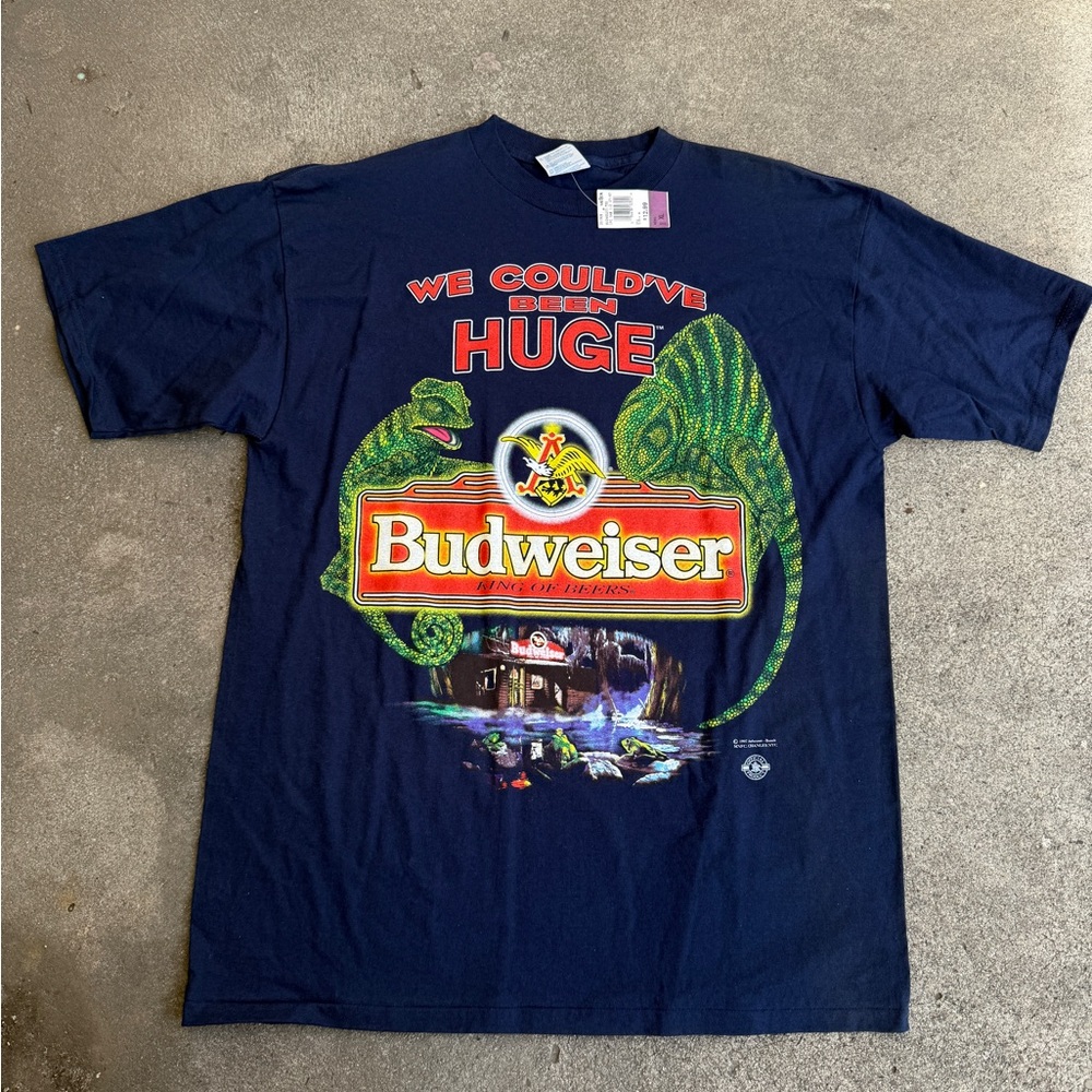1997 Vintage Budweiser We Could’ve Been Huge Brand New T-Shirt Size XL
